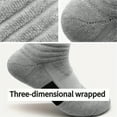 thumbnail image 3 of Men’s 5-Pack Cushioned Athletic Grey Crew Socks – Breathable, Moisture-Wicking, Anti-Odor & Durable Sport Socks for Running, Hiking, Training, 3 of 8