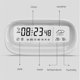 thumbnail image 3 of Matsuzay Reloj digital LCD Termómetro Mesita de noche Calendario Estación meteorológica Alarma Hotel Funciona con pilas Relojes silenciosos Negro Cocina y Comedor Blanco Matsuzay HA010815-02B, 3 of 6