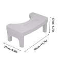 thumbnail image 3 of Cagogo under $5 Toilet Footstool, Toilet Foot Stool Squatting Potty, Ergonomic Bathroom Footrest, Toilet Step Stool for Adults, Natural Position Toilet Stool, Bathroom Health Accessories, 3 of 5