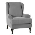 thumbnail image 1 of Mistaha Sofa Covers Wing Chair Elastic Fabric Stretch Couch Slipcover Polyester Spandex Furniture Protector (Light, 1 of 7