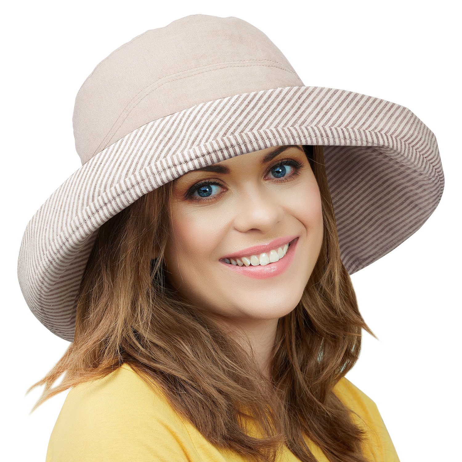 women's wide brim bucket hat
