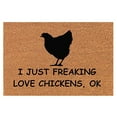 thumbnail image 2 of Funny Christmas Chicken Holiday Door Mat Non Floor Rug For Entrance Outdoor Indoor Use Durable Polyester, 2 of 6