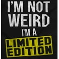 thumbnail image 2 of I'm Not Weird Limited Edition Quirky Unisex Plus Fleece Graphic Hoodie Brisco Brands 2X, 2 of 5