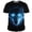Blue, variant on Mens Shirts Wolf Glowing Neon Eyes Street Graphic Mens Sprimg Clothing,Green,S