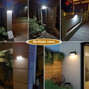 eLEDing Solar Power SMART 180Degree Sensor Selectable LED Flood Wall Light Black