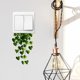 thumbnail image 1 of Pegatinas de pared para dormitorio y sala de estar con temática de plantas verdes y amigables de Kojanyu,calcomanías de papel autoadhesivas de plantas para embellecer el fondo del hogar., 1 of 6