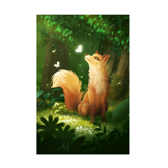 Trademark Fine Art Xuan Thai  Dreamy Fox Canvas Wall Art