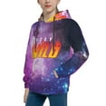 thumbnail image 5 of Ben Azelart Stay Wild Kids' Hoodie 3d Print Sweatshirt Soft Pullover Hooded With Big Pockets For Boys Or Girls Medium, 5 of 8