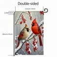 thumbnail image 3 of Shangniulu Winter Cardinal Bird Garden Flags Christmas for Outside 12x18 Inch Double Sided Red Birds on Tree Branch Flag Welcome New Year Yard Flag Farmhouse Outdoor Decor White, 3 of 6