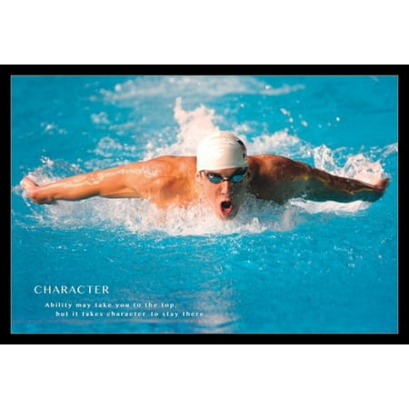Michael Phelps Quote Poster Poster Print (Michael Phelps Best Stroke)