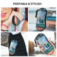 thumbnail image 6 of KLL Coastal Cat By The Window Print Eyeglass Case for Men & Women's Classy Travel Eyewear Holder Case Zipper Eyeglasses Case With Hook, 6 of 6