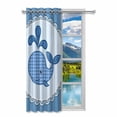 thumbnail image 2 of MKHERT Whale Blackout Window Curtain Drapes Bedroom Living Room Kitchen Curtains 52x84 inch, 2 of 2