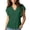 Green07, variant on Womens Blouses Solid Notched V Neck Blouse, Ruffle Flutter Short Sleeve Casual Lightweight Shift Top Womens Tops