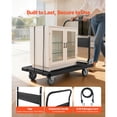 thumbnail image 5 of Foldable Push Cart Dolly 1000 lbs Capacity Folding Platform Truck with Swivel Wheels Moving Hand Truck Flatbed Cart Space Saving Push Handle Easy Storage 35.2 x 23.4 x 33.5 in, 5 of 12