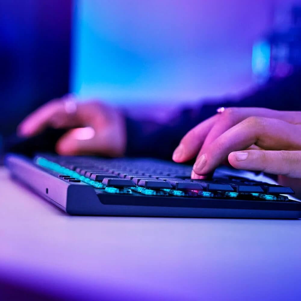 Logitech G515 Lightspeed TKL Wireless Gaming Keyboard - Low Profile, Tactile Brown Switches (Black)