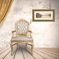 thumbnail image 3 of Anonymous 14x7 Gold Ornate Wood Framed with Double Matting Museum Art Print Titled - Sand Fence, Early Morning, 3 of 4