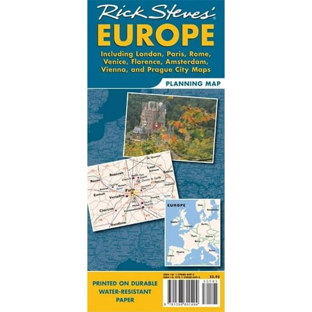 Rick steves europe planning map : including london, paris, rome, venice, florence, amsterdam, vienna: