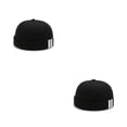 thumbnail image 2 of Sonducket Moda Skullcap 3 rayas estampado marinero cálido cubo Docker gorras sin borde sombrero gorro para bailar al aire libre negro Negro 2piezas, 2 of 6