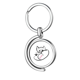 thumbnail image 1 of Mapa de felinos Rotating keychain Metal Keyring Holder, 1 of 2