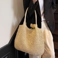 thumbnail image 4 of Women Large Straw Beach Bag Handmade Woven Shoulder Bags Hobo Tote Handbag Purse for Summer, 4 of 4