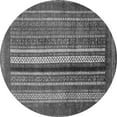 thumbnail image 1 of Ahgly Company Indoor Round Abstract Gray Modern Area Rugs, 4' Round, 1 of 4