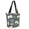 thumbnail image 2 of Haiem Gamers Pattern Shoulder Bag - Durable and Spacious Tote Bag,Versatile Shopping Bag, 2 of 9
