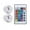 2Lamp With RC, variant on Submersible LED Lights Waterproof Underwater RGB with Remote Control Colour-Changing Light, Battery-Operated Flameless Lamps