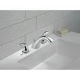 thumbnail image 2 of Delta Classic Two Handle Widespread Bathroom Faucet with Metal Drain Assembly in Chrome 3530LF-MPU, 2 of 2