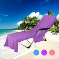 thumbnail image 3 of Bangcool Pool Towel Microfiber Quick-dry Beach Towel Beach Chair Cover with Pockets, 3 of 9
