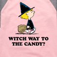 thumbnail image 3 of Peanuts - Witch Way To The Candy - Toddler And Youth Girls Raglan Graphic T-Shirt, 3 of 6