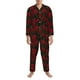thumbnail image 3 of Balery Rose Pijama para Hombre de Dos Piezas con Manga Larga, Conjunto de Dormir y Descanso Suave con Bolsillos-Large, 3 of 6