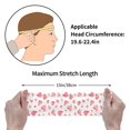 thumbnail image 5 of Easygdp Pink Hearts Sports Headband Non Slip Headband Unisex for Head Circumference 19.6 - 22.4 inch, 5 of 9