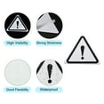 thumbnail image 4 of Uxcell Reflective Stickers, 4 Pack 3.94 x 3.94 Inch Adhesive Night Triangle Safety Tape Reflector, Silver Tone, 4 of 5