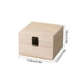 thumbnail image 3 of Tyidzon Wooden Storage Box Flipping Cover Storage Box Thickened Solid Wood Home Storage Office Storage, 3 of 6