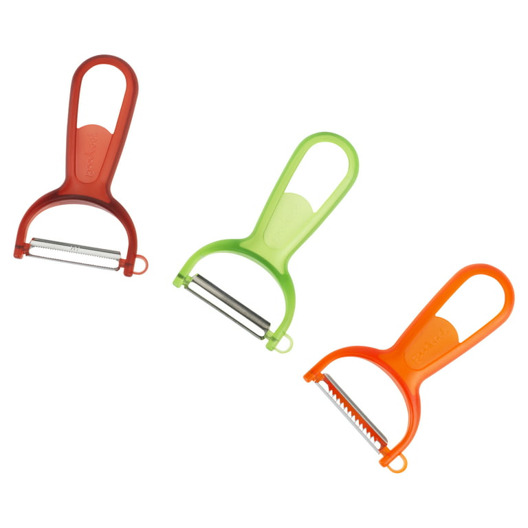 GoodCook 3-Piece Fruit and Vegetable Peeler Set with Specialty Blades,  Multicolor 