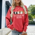 thumbnail image 2 of Women's Sweatshirts Thanksgiving Funny Chicken Graphic Long Sleeve Crewneck Blouses 2025 Fashion Casual Loose Pullover Tops Watermelon Red M, 2 of 4