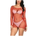 thumbnail image 2 of uublik Valentines Lingerie Set for Women Sexy Naughty Babydoll Plus Size Bodysuit Lace, 2 of 5