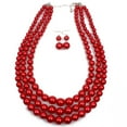 thumbnail image 1 of Collier Ras du Cou Chaîne de Perles Collier Perle Personnalisé Perle Ronde Collier Foulard Grande Perle Simulée Collier Ras du Cou Perle Artificielle pour Femmes, 1 of 2