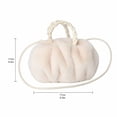 thumbnail image 2 of Fluffy Fuzzy Handbags Cloud Shoulder Bag Furry Purse Plush Faux Fur Mini Crossbody Soft Cute Small Purses for Women Girls Autumn Winter Daily Party, 2 of 5
