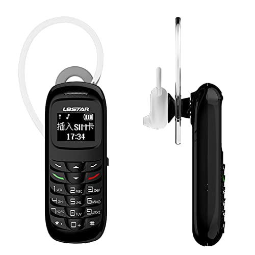 Schadelijk niet verwant lucht L8star Mini Small Mobile Cell Phone BM70 GSM Bluetooth Dialer Headset  Earphone Support SIM Card 0.66 inch(Black) - Walmart.com