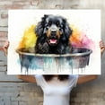thumbnail image 4 of Tibetan Mastiff Dog Canvas Bathroom Décor - Unique Bath Wall Decor - Modern Canvas Bathroom Wall Art - Room Decor - Bathroom Decorations - Restroom Sign - Wall decor living room, 4 of 4