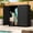 Black - No Shelf, variant on OFFIGAM Outdoor Storage Cabinet with A Shelf Waterproof Plastic Garage Closed Storage Black