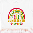 thumbnail image 4 of Inktastic Juneteenth 6-19-1865 Rainbow Girls Toddler Dress, 4 of 5