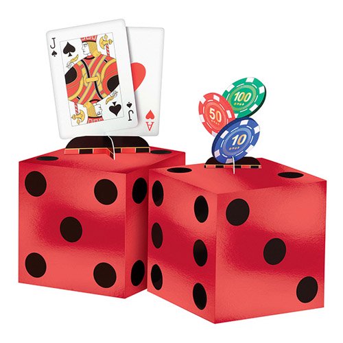 Casino Night Deluxe Table Decorating Kit (4pc)