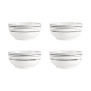 Studio Nova 16-Piece Black Porcelain Dinnerware Set