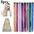 thumbnail image 1 of 8 Pcs Extension de Cheveux Multi-Usage Créative Guirlande de Cheveux Postiche de Fête avec Pince, 1 of 10