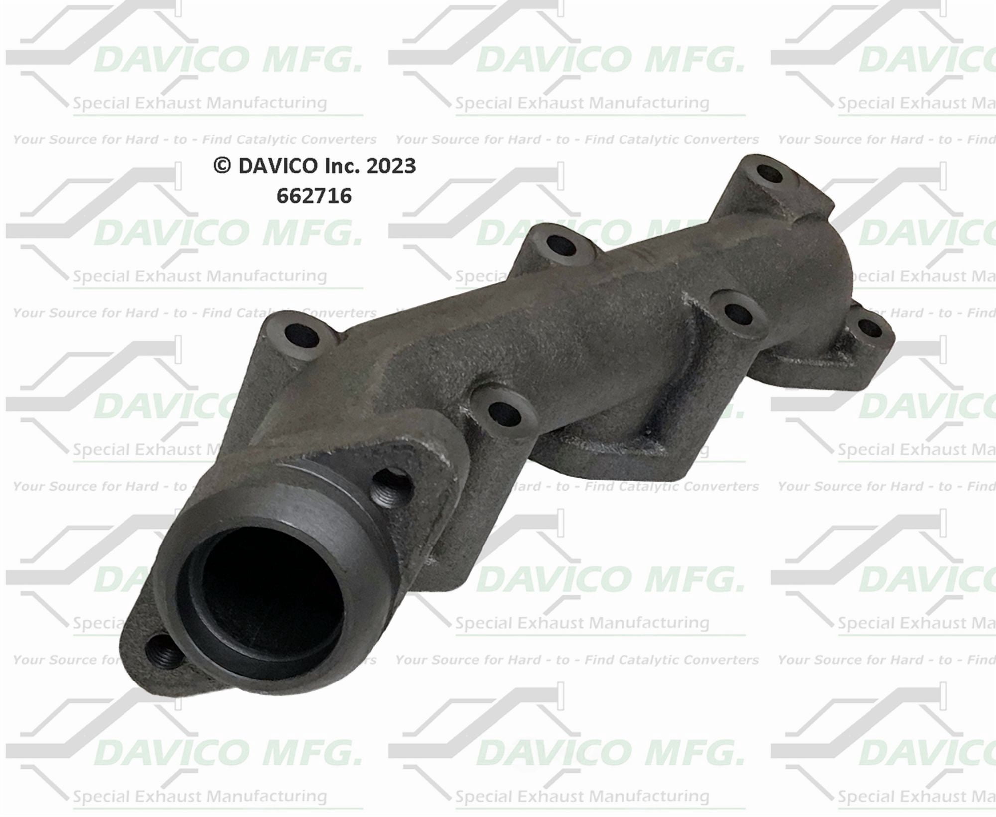 Davico Mfg 662716 Stand alone Exact-Fit exhaust manifold