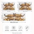 thumbnail image 4 of Haosy Satin Pillowcase for Hair and Skin Standard Cooling Silk Pillow Case with Envelope Closure Two Highland Cow and Sunflower 20"x26", 4 of 9
