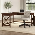 thumbnail image 2 of Scranton & Co L Shaped Contemporary Engineered Wood Desk in Cherry, 2 of 7