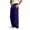 Purple, variant on Iyufng Men's Knee Pleated Detail Wide Leg Casual Sweat Pants Drawstring Elastic Waist with Side Pockets